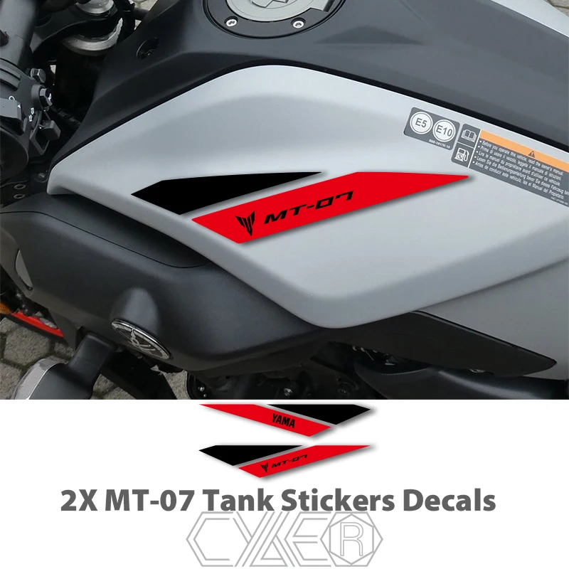 For YAMAHA MT07 MT-07 New Tank Stickers Decals MT LOGO Color Waterproof Motorcycle Sticker Decal Car Sticker