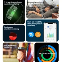 2208A Smart Bracelet Heart Rate Blood Pressure Monitor Pedometer Sport Fitness Tracker for Men Women Electronic Bracelet 5