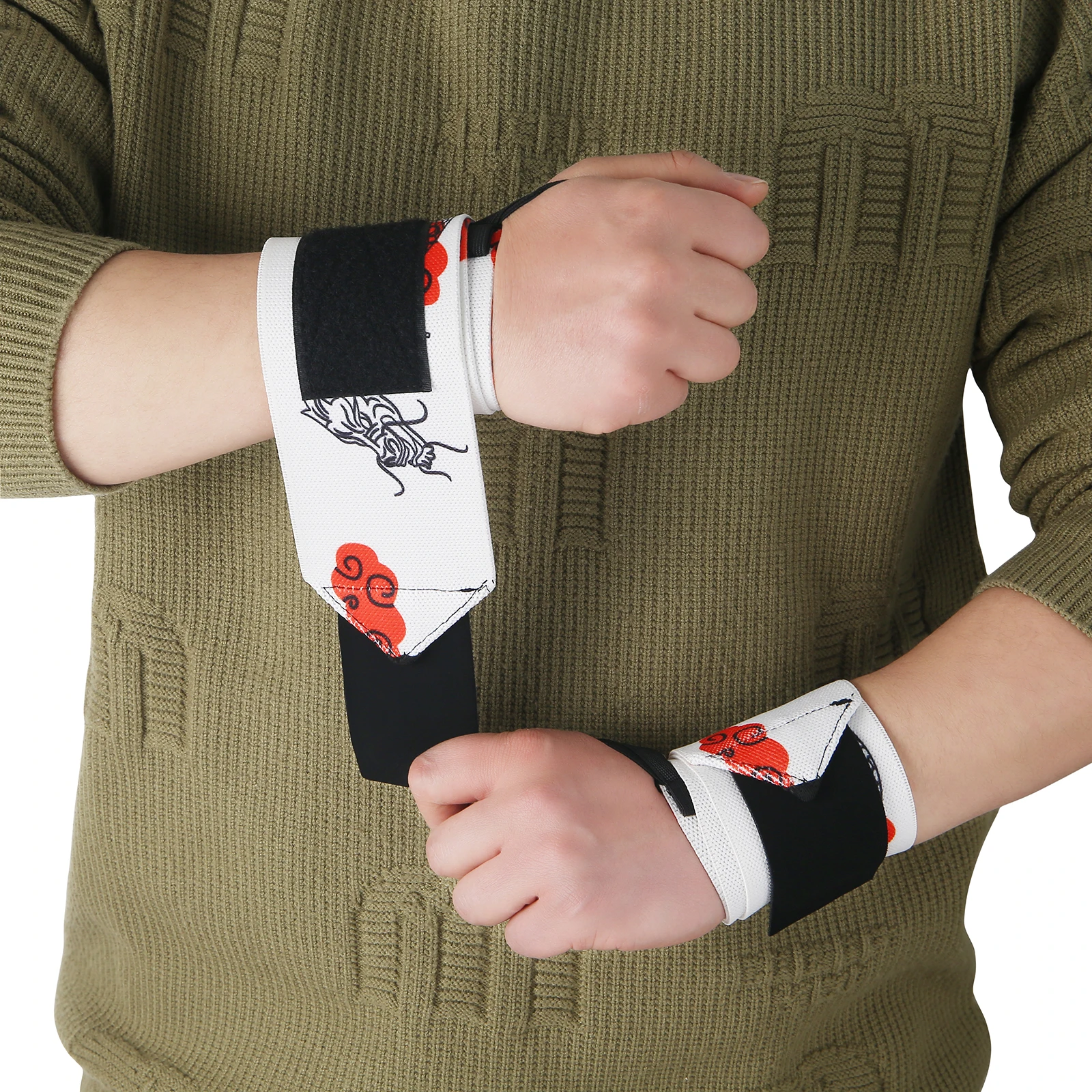 Berserk Anime Flexible Wrist Wraps for Weightlifting - Adjustable and Elastic Gym Wrist Support