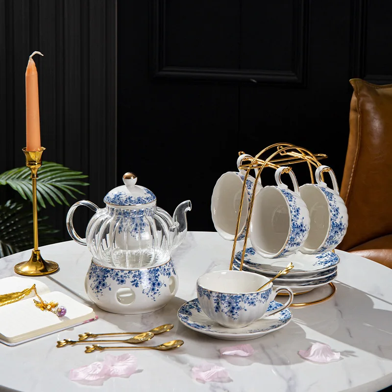 

Chinese Style Jingdezhen High-grade Bone China Coffee Pot Coffee Cup And Dish With Spoon Coffee Set Ceramics Teapot Tea Cup Set