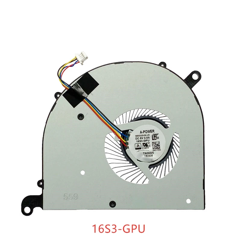New laptop CPU Cooler Notebook PC for Msi Modern PS63 8RC 8M MS-16S1 16S3 16S2 BS5005HS-U3J/U3I cooling fan