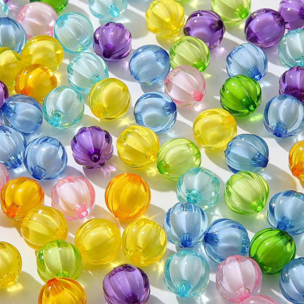 8-12mm 100pcs 아크릴 비즈 호박 비즈 Bubblegum 비즈 팔찌 목걸이 귀걸이 쥬얼리 만들기위한 라운드 컬러 비즈