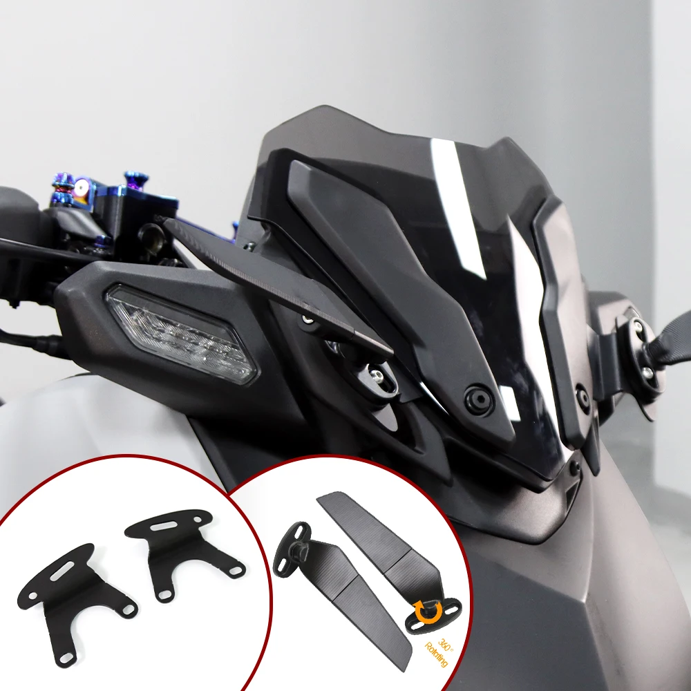 For Yamaha XMAX 300 400 125 250 2017 2018 2019 Motorcycle Side Mirror Black Plastic Rearview Mirror Motorbike Accessories - 201355758 - View #12