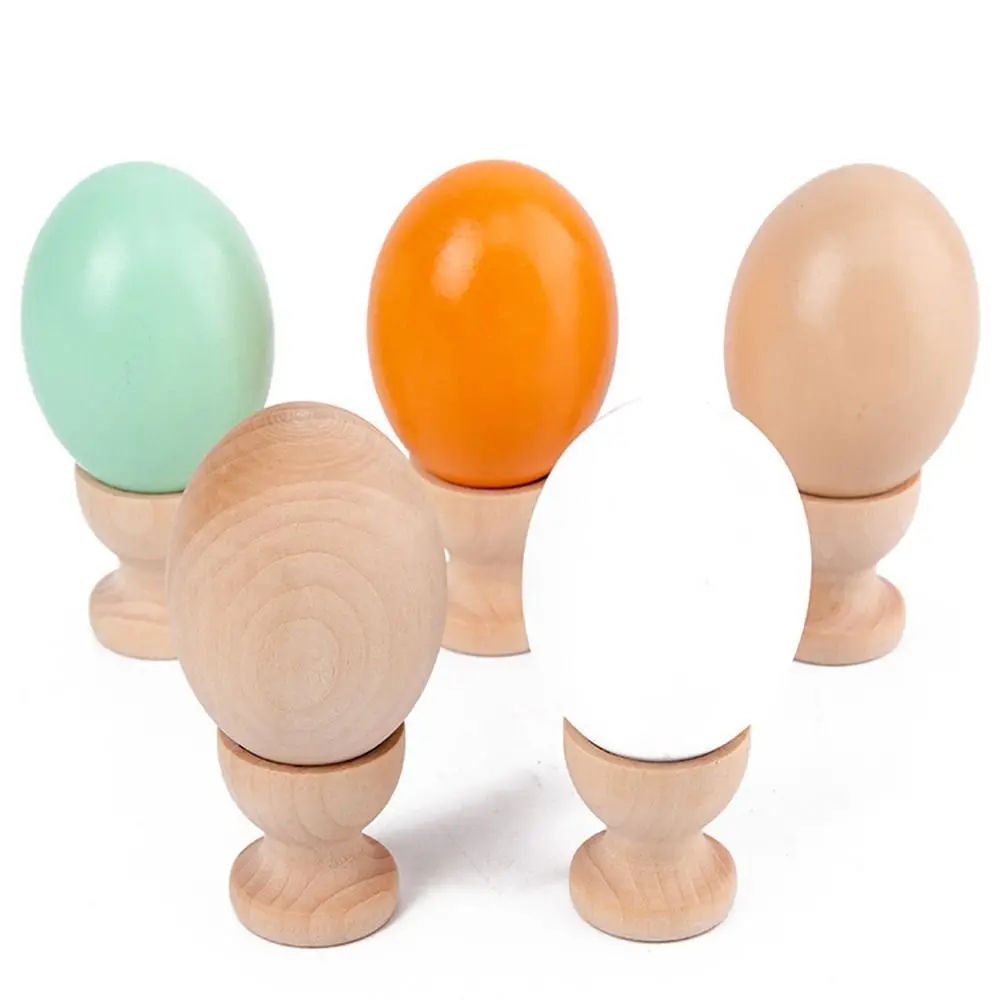 

10 шт., деревянные искусственные яйца без выцветания