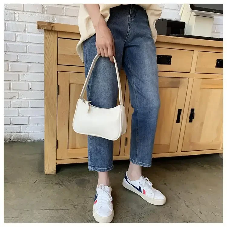 Retro PU Leather Womens Handbag - Vintage Shoulder Tote