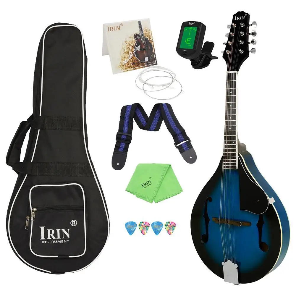 Mandolin 8 Strings Linden Wood Construction Acoustic Mandolin Musical Instrument for Beginner Children Students