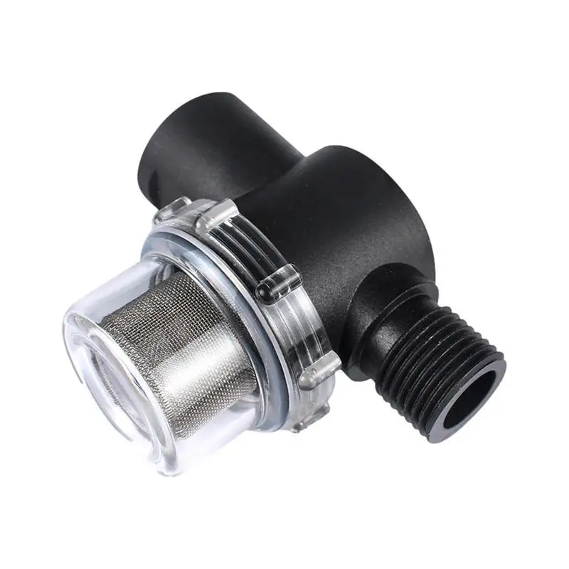 

RV Pump Filter Water Tank Water Pump Filtration Pump Stainless Steel Line Filter Strainer Pump Pipe Strainer For RV Water Tank