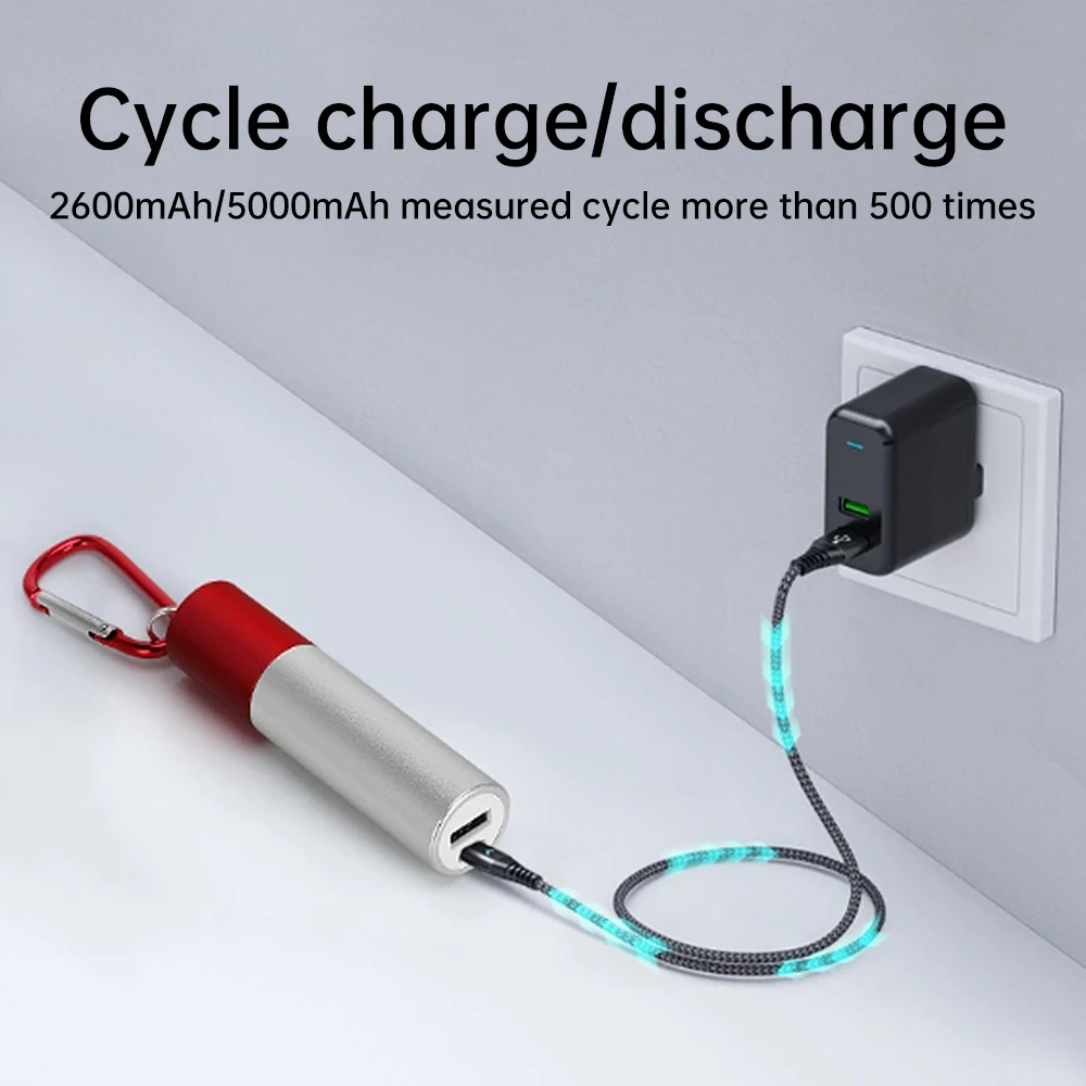 1x18650/21700 Tpye-C Portable Power Bank Case with Buckle DIY Mobile Power Supply Sleeve Material Solderless Battery Box