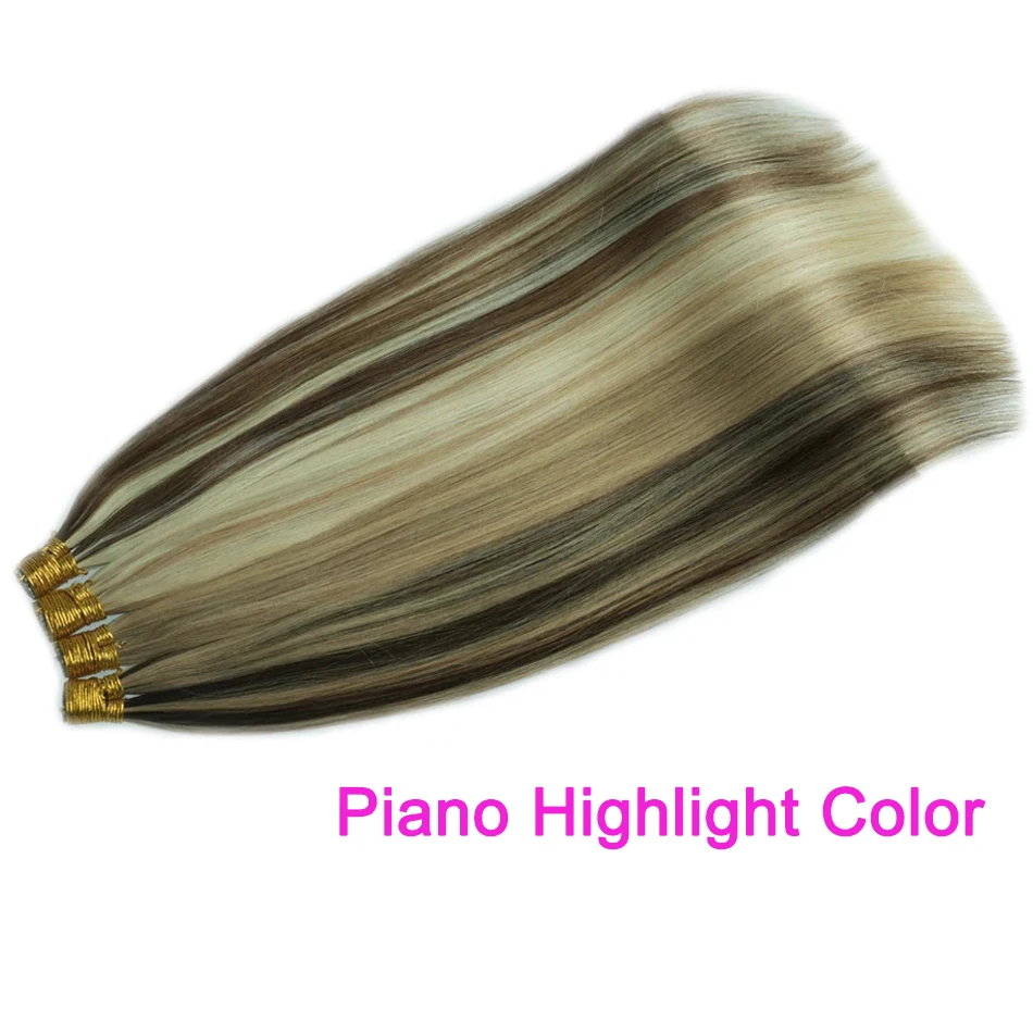Straight I Tip Hair Extensions Human Hair Natural Black Highlighted Grey Remy Extensions Human I Tip 1g/pc T1B Grey