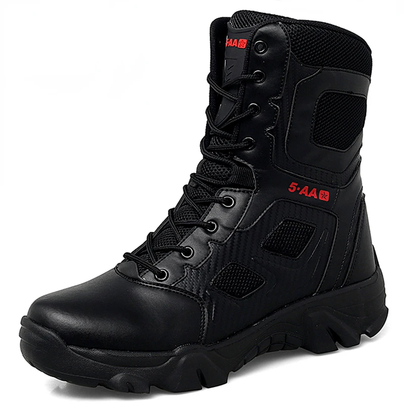 2024 New Men's Tactical Boots Autumn Lightweight Plus Size Side