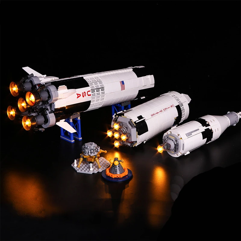 

Led Lighting Kit For 21309 Apollo Saturn V Launch Rocket Ideas Led Bricks (Only Led Light Kit)