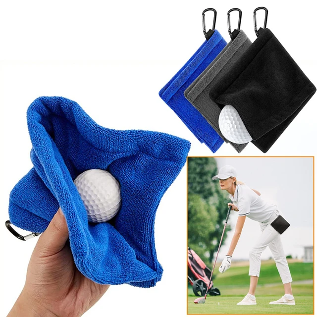 Golf Ball Cleaning Towel Square Microfiber Golf towel Golf Absorption Cleaner Wipe Cloth Clean Cleaning Accessories Portable 1