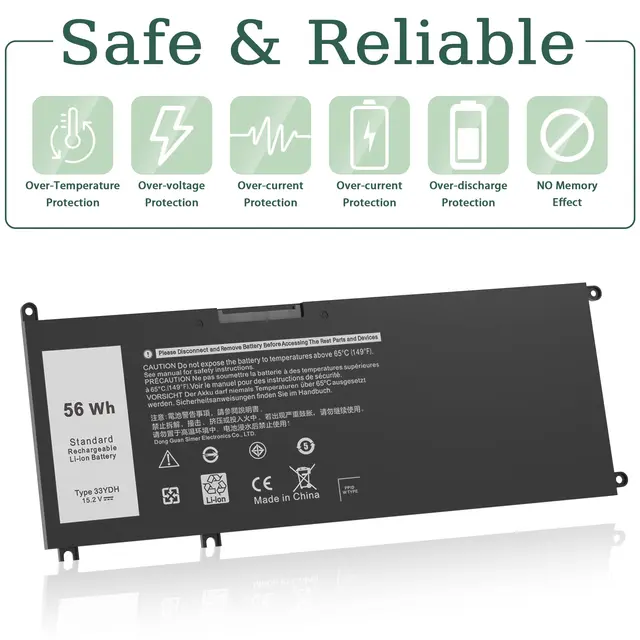 33ydhラップトップバッテリー,dell inspiron17用7778 7786 7773