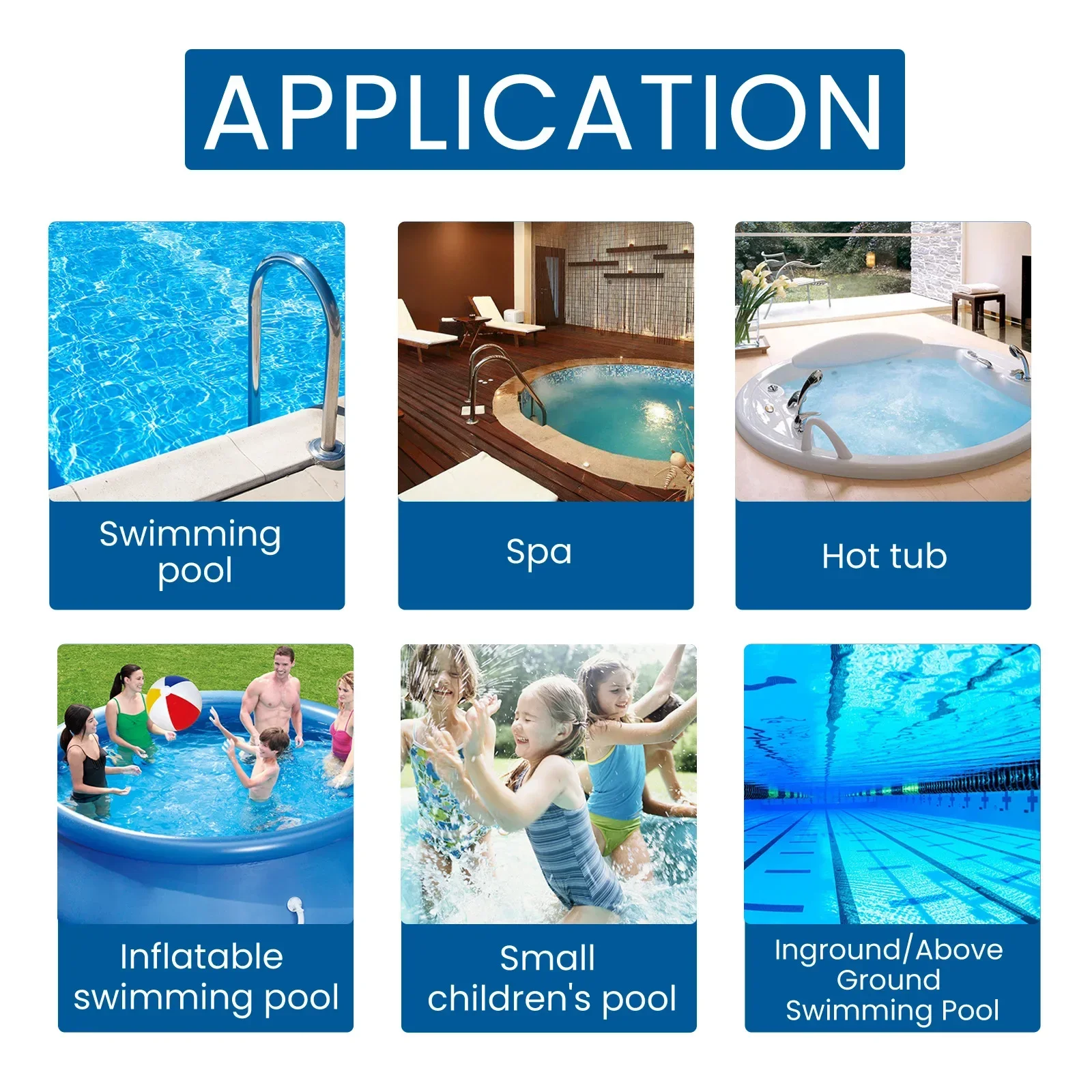 Pool Cleaning Tablets 100pcs/Box Swimming Pool Cleaning Tablet Chlorine Bromine Tablets Cleaner Swimming Spa Hot Tub Cleaning Supplies