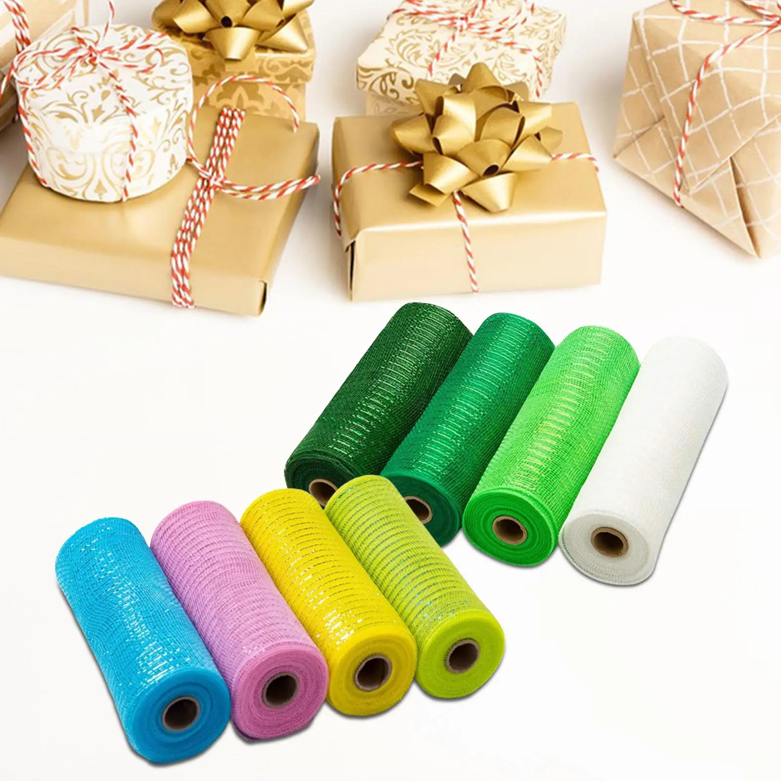 4Rolls Decor Mesh Ribbon 10\\\
