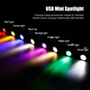 LED USB 5V 3W Led Spot Light Surface Mounted Cabinet Showcase Counter Jewelry Lamp Rotatable Angle Ceiling Mini Spotlight 2