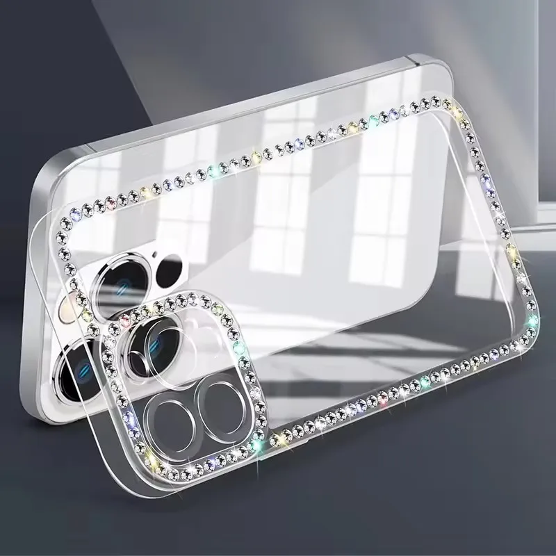 Luxurious Glitter Bling Diamond Clear Phone Case Cover