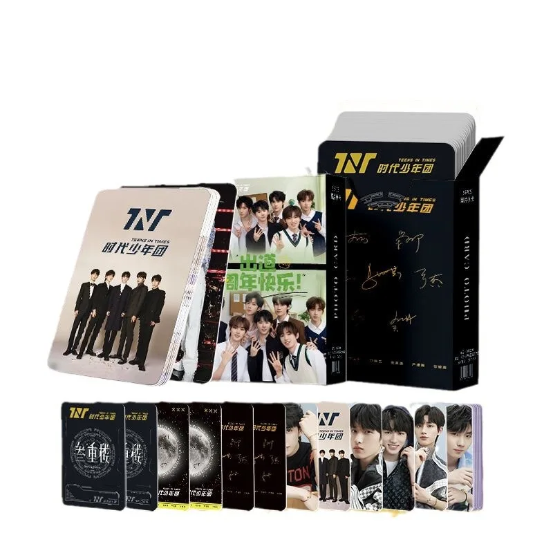 55 Pcs/Set Teens In Times TNT Laser Lomo Card Ma Jiaqi Song Yaxuan Ding Chengxin Characters HD Photocard Collection Card