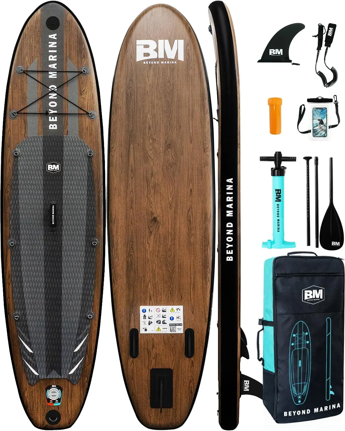 Inflatable Stand Up Paddle Board, 10'6" SUP for Adult, Premium Accessories Non-Slip 5MM EVA Deck & F