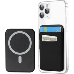 Magnetic Card Holder Wallet with Anti - Drop Design (Black)