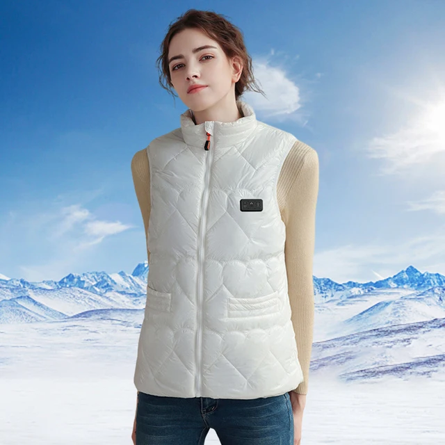 Chaleco térmico eléctrico con 11 zonas de calefacción chaqueta sin mangas  con interfaz USB/DC chaleco térmico de invierno para senderismo al aire  libre esquí - AliExpress