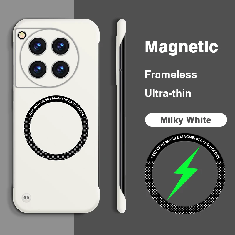 Sleek Frameless Magnetic Wireless Charging Phone Case