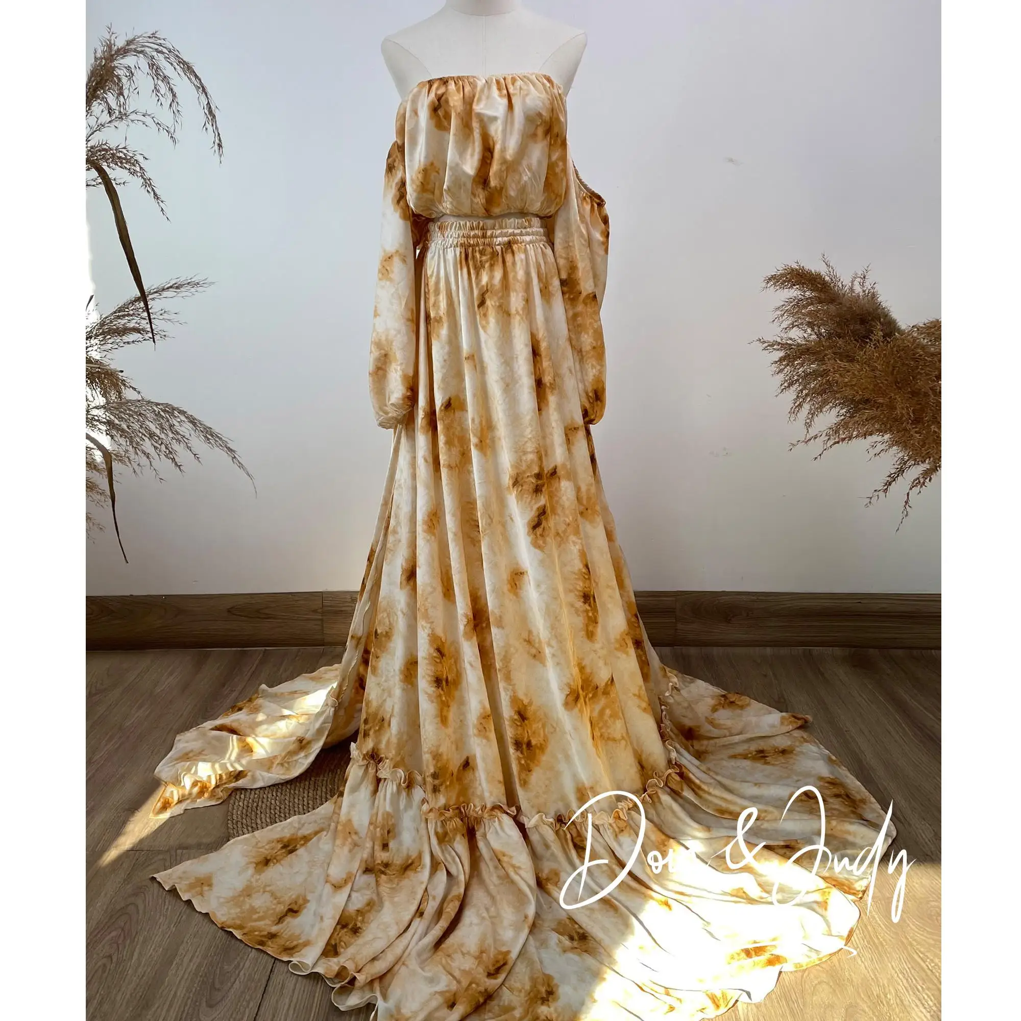 فستان شيفون من Don & Judy للمرأة الحامل للتصوير ال...