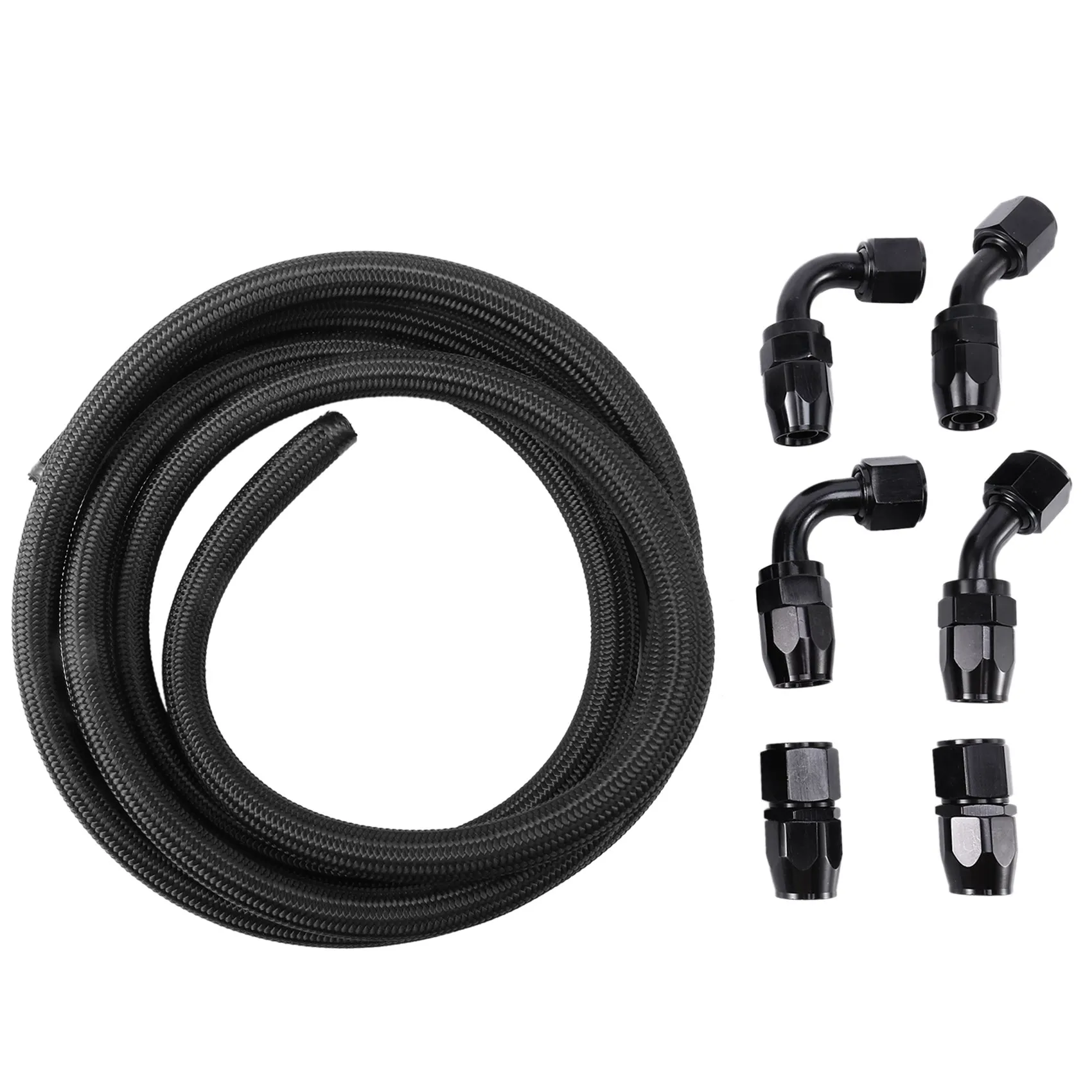 

Braided 3/8 Fuel Line 10AN Oil/Gas/Fuel Hose End Fitting Hose Separator Clamp