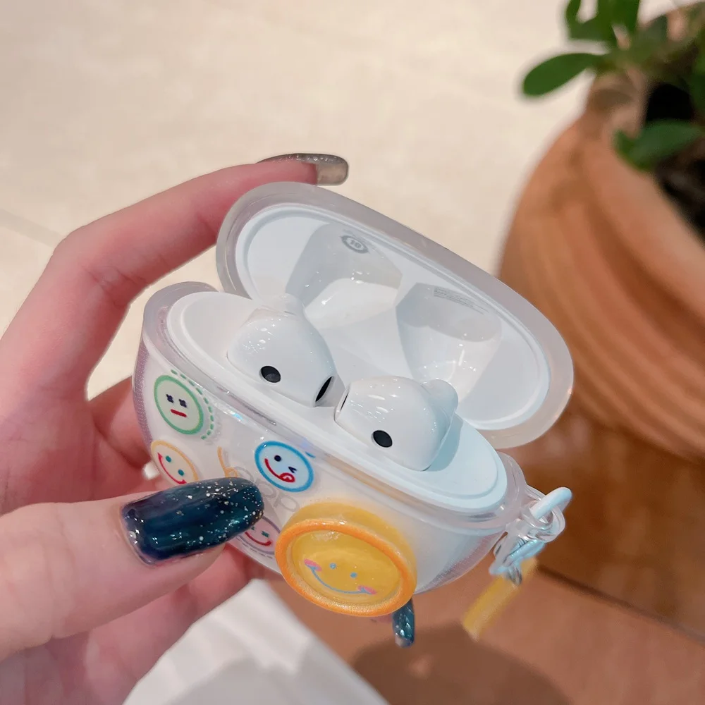 Cute Strawberry Earphone Case with Hook - Small Fresh Protective Cover