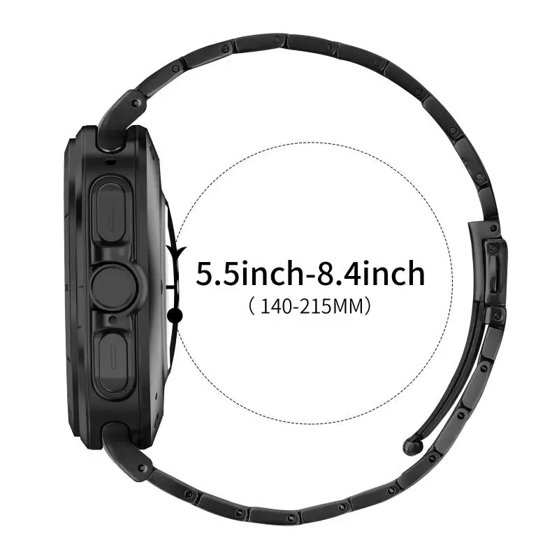 Edelstahlarmband für Samsung Galaxy Watch Ultra 47 mm, keine Lücken, Ersatzarmband für Samsung Galaxy Watch 7 Ultra 47 mm – Detail 11