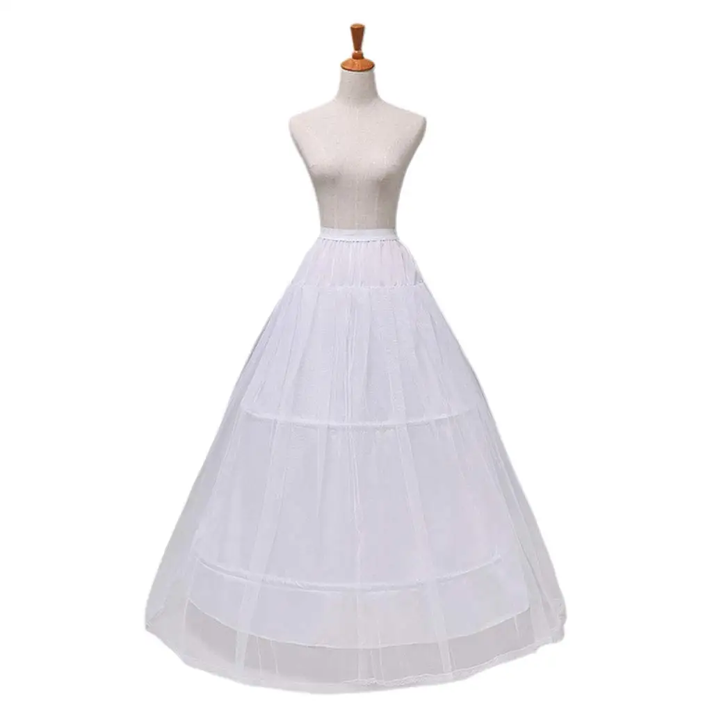 

Petticoat 1 Piece 2 Hoops 1-layer Yarn Skirt Bride Bridal Wedding Dress Support Women Costume Skirts Lining Liner