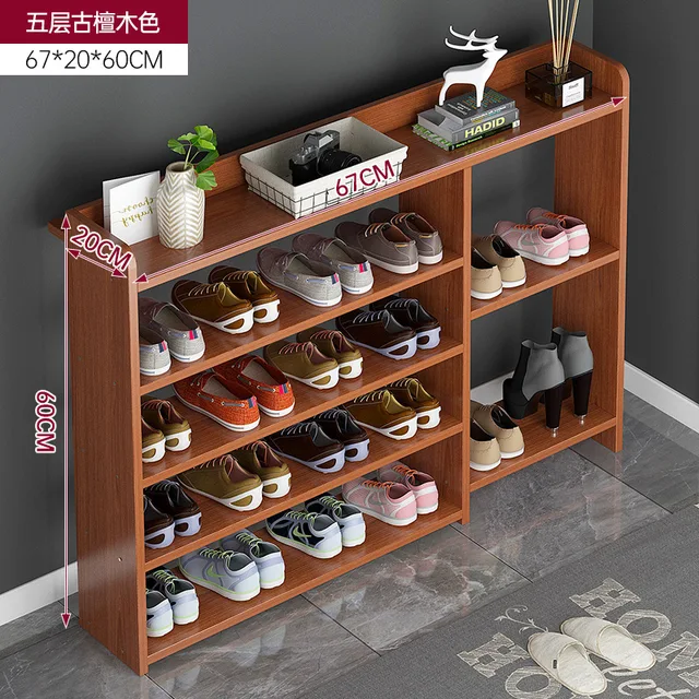 Wooden Cabinet Shoe Rack Easy Assembly Large Shoe Cabinet Modern  Space-saving Home Hallway Shoes Display Shelf Furniture Lslyh Shoe  Cabinets AliExpress