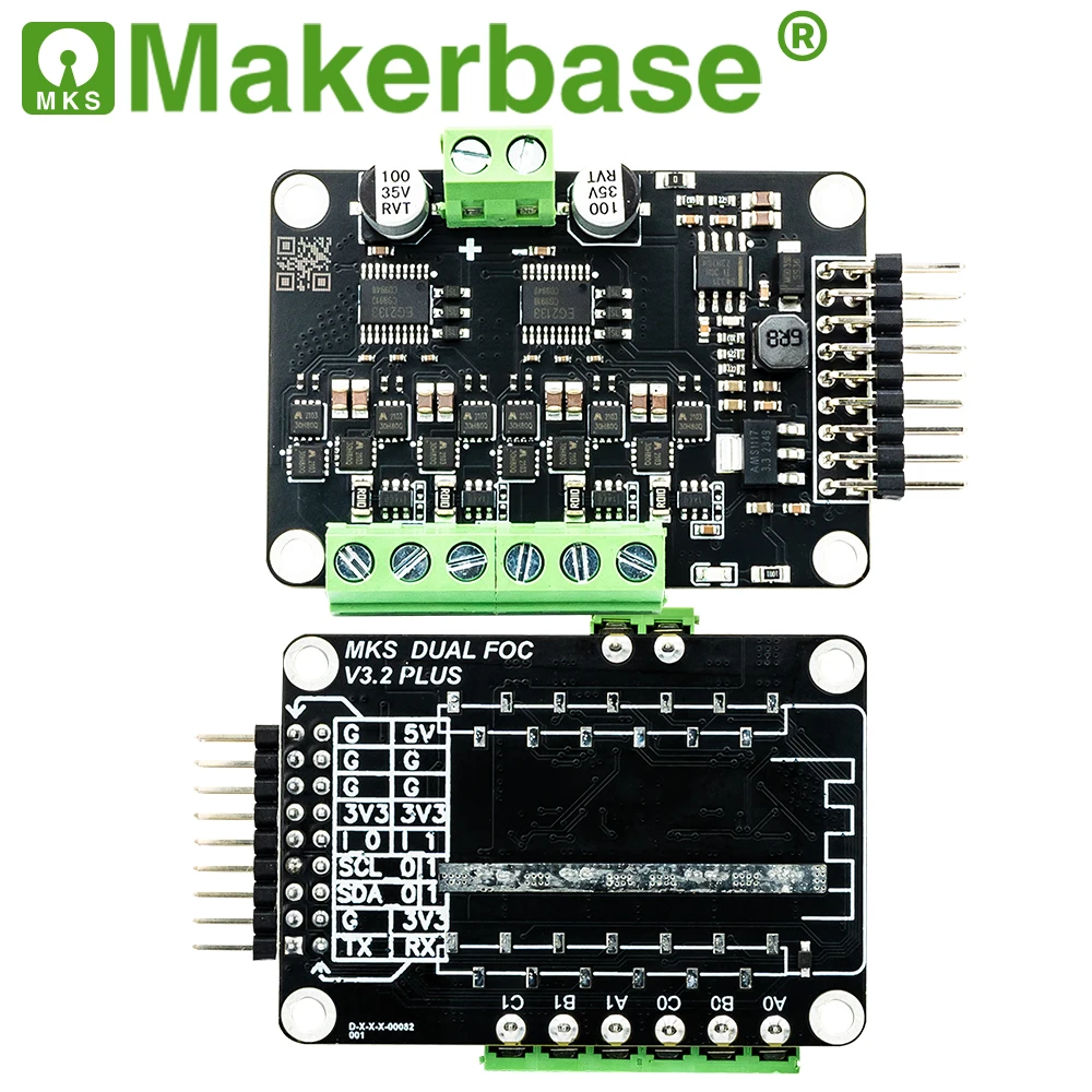 Makerbase SimpleFOC Dual Brushless Micro FOC 3.1 Servo with Current Loop For BLDC Motor Compatible with ESP32 - 2