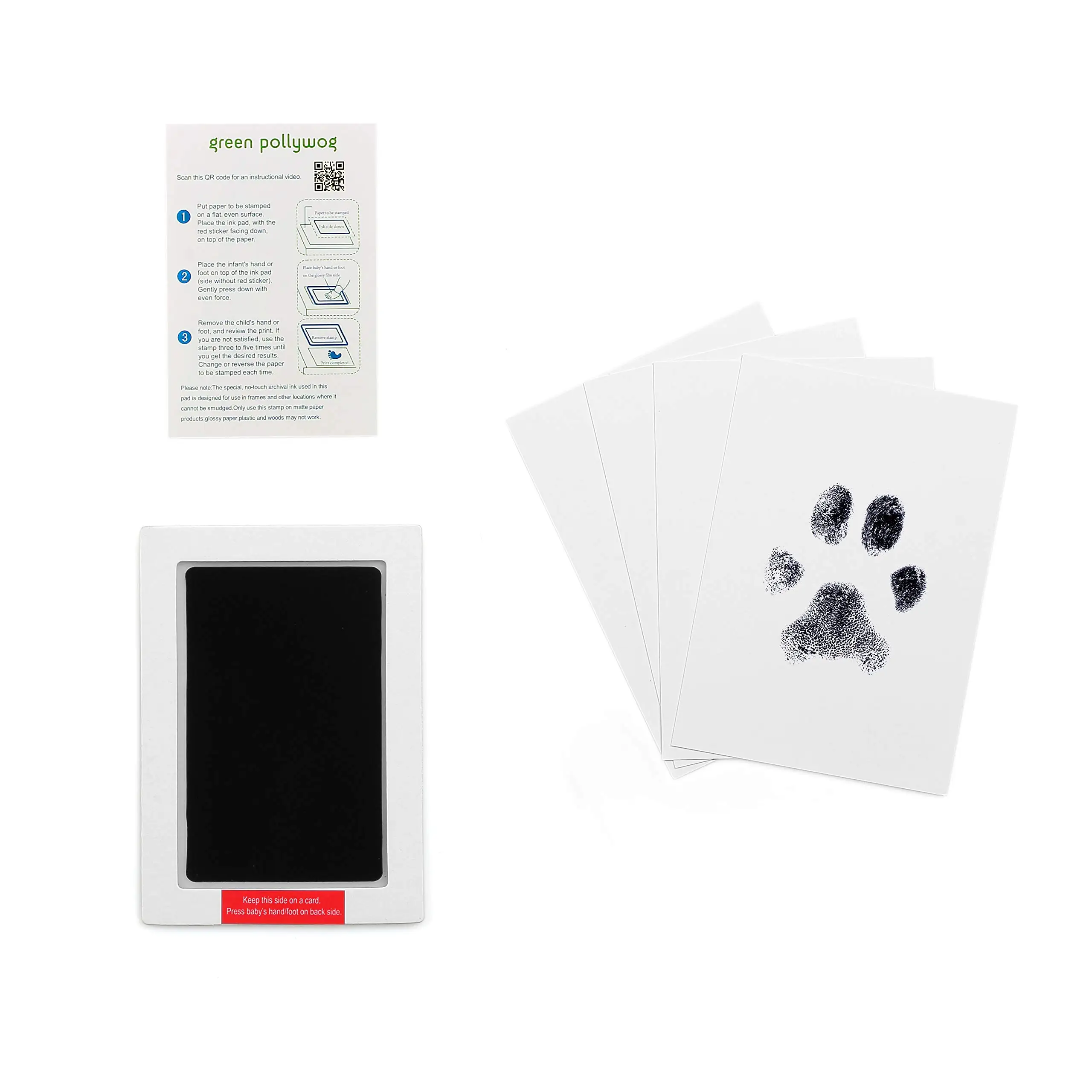 Pet Handprint Stamp Clean Touch Pad for Pet Handprints Footprints