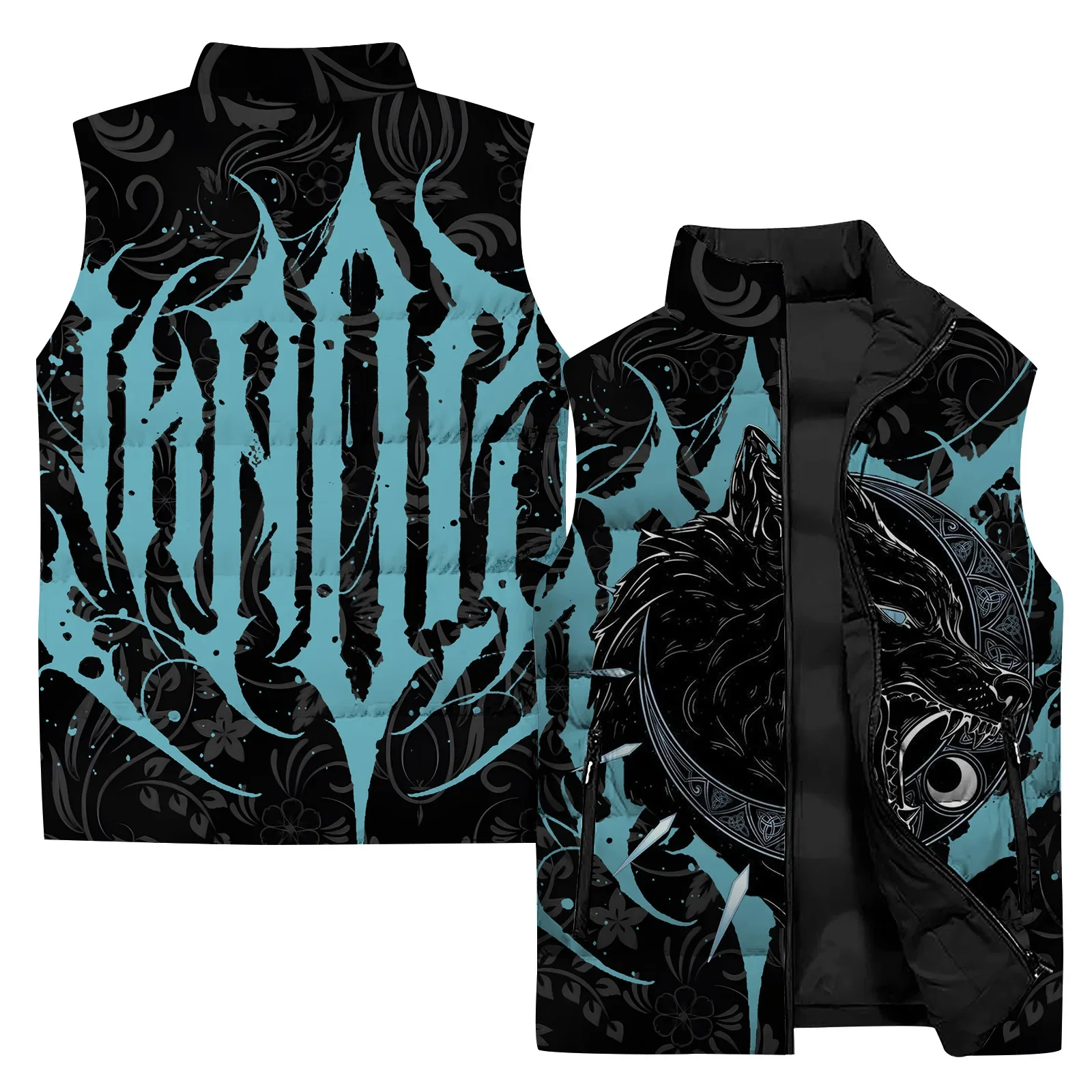 thumbnail image 1 of Chaleco de trabajo con estampado de tigre Aurora elegante para hombre Chalecos modernos y versátiles para hombre Chaleco sin mangas para hombre cómodo y cálido, 1 of 4
