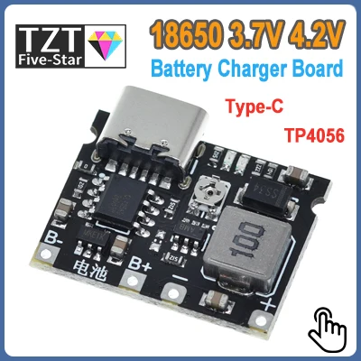 TZT 1/5/10PCS Typ-C USB TP4056 1A Lithium-Batterie Lade Schutz Bord Modul Polymer Batterie mit Temperatur Schutz – Detail 4