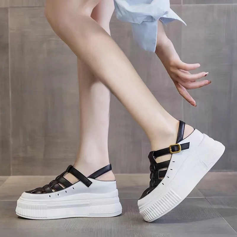 Mod Comfys Shoes Wedge Sandals Comfy Sandals Leather Platform