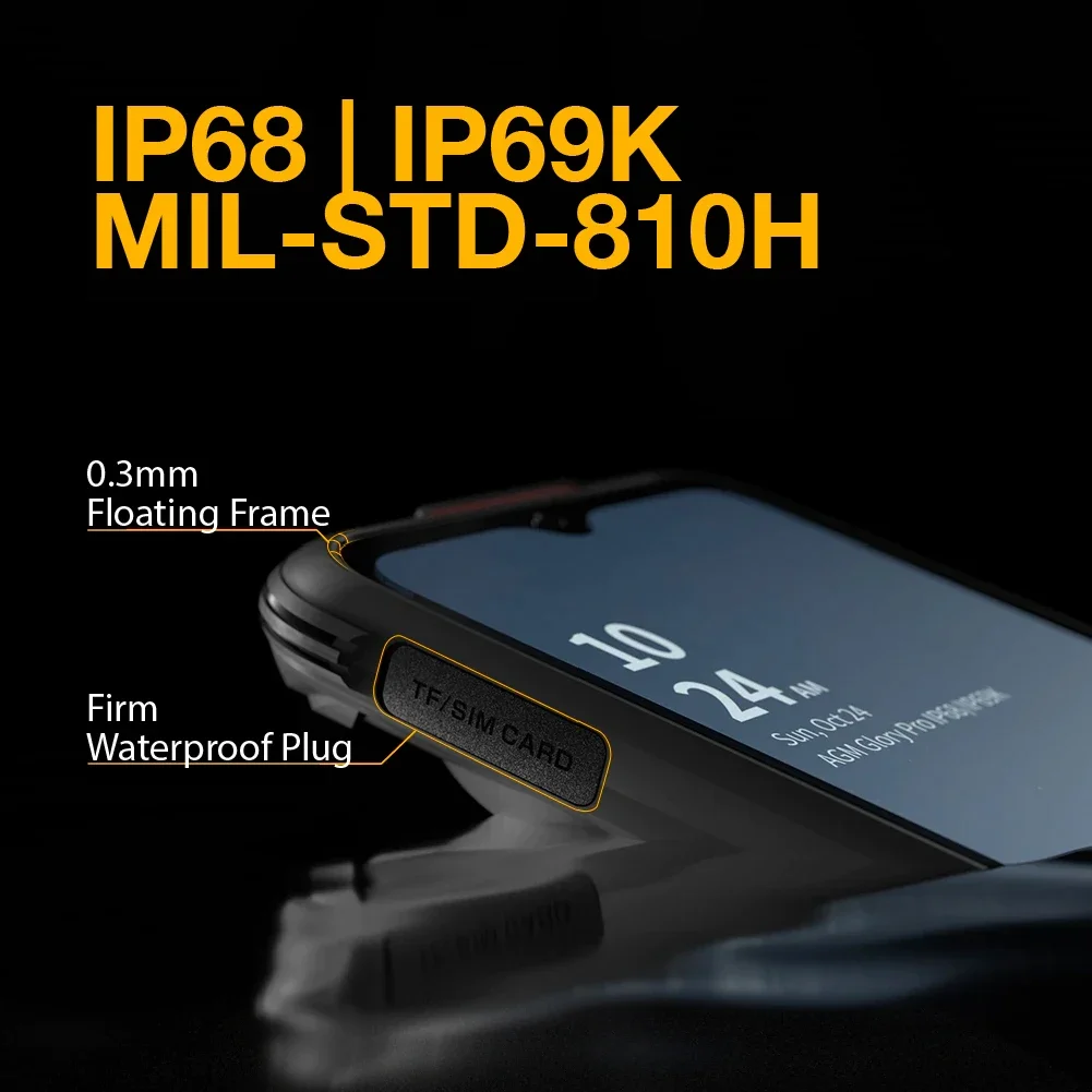 AGM Glory Pro 5G Thermal Imaging  Camera 6200mAh Large Capacity Battery  8GB 256GB Night Vision 20MP Supprot NFC 5