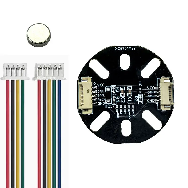 MT6701 Magnetic Encoder, 14-bit, Compatible with Stepper Motors & Brushless Motors, Supports ABZ/ SSI/ I²C/ PWM Interfaces image 3