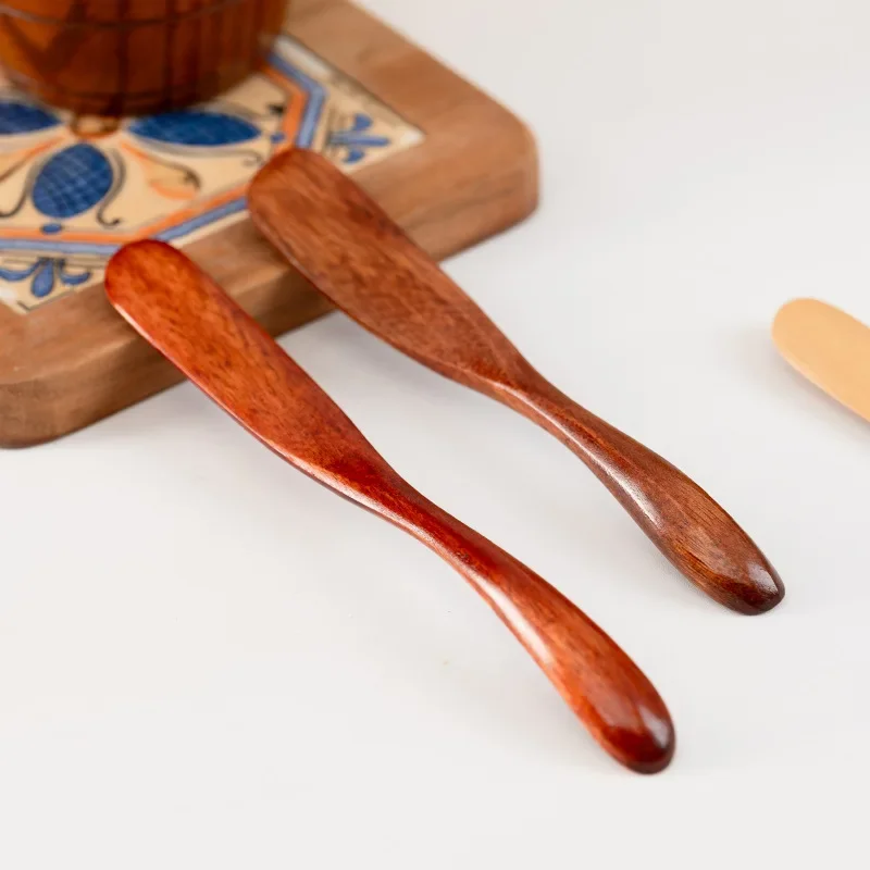 1-10PCS Wooden Butter Spatula for Kitchen silicone spatula,butter knife,cake spatula set