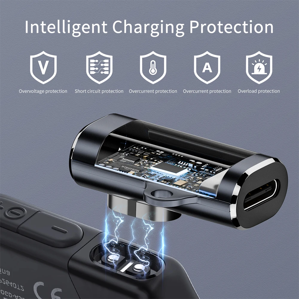 Magnetic Charger Type-C Charging Adapter After Shokz AS800 S810 AS803 OpenRun Pro Mini OpenComm Bone Conduction Headphones