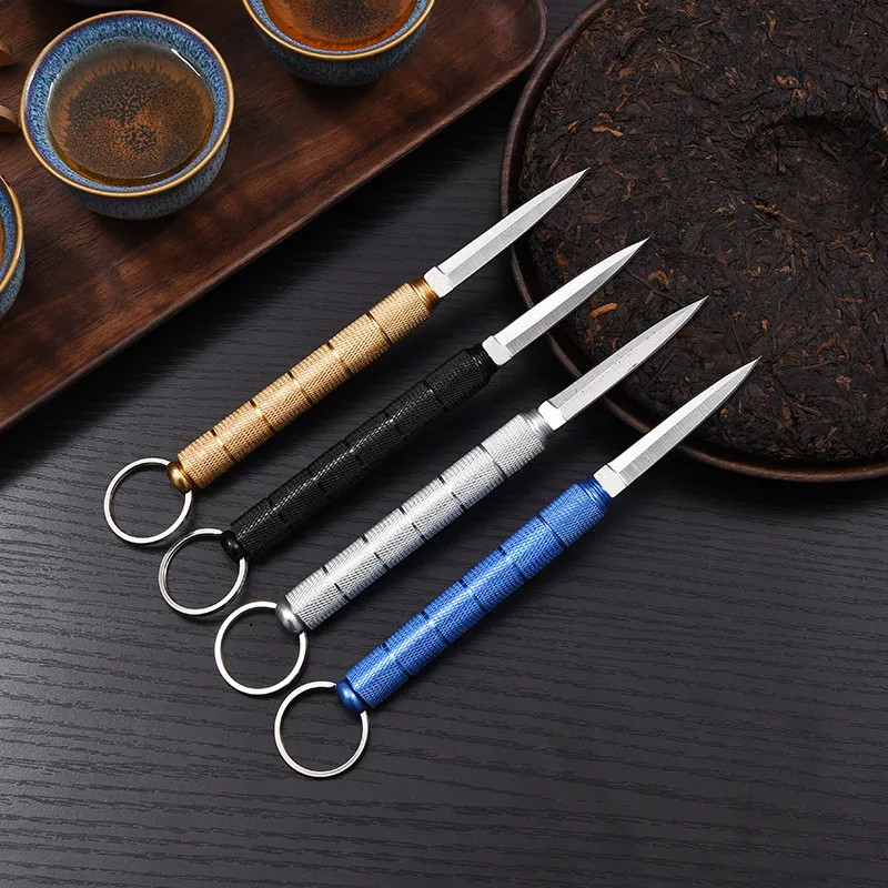 Pu\'er Tea Knife White Tea Knife Tea Needle Tea Cone Tea Set Accessories Aluminum Alloy Tea Knife Self Defense Accessories ZC372