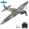 Volantex New Spitfire RC Plane EPP 400mm Wingspan RC Fighter One Key Aerobatic 2.4G 4CH RTF Warbird Plane 1
