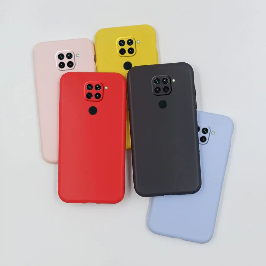 Stylish Black Pink Red Silicone Matte Case - Cute Protective Phone Cover