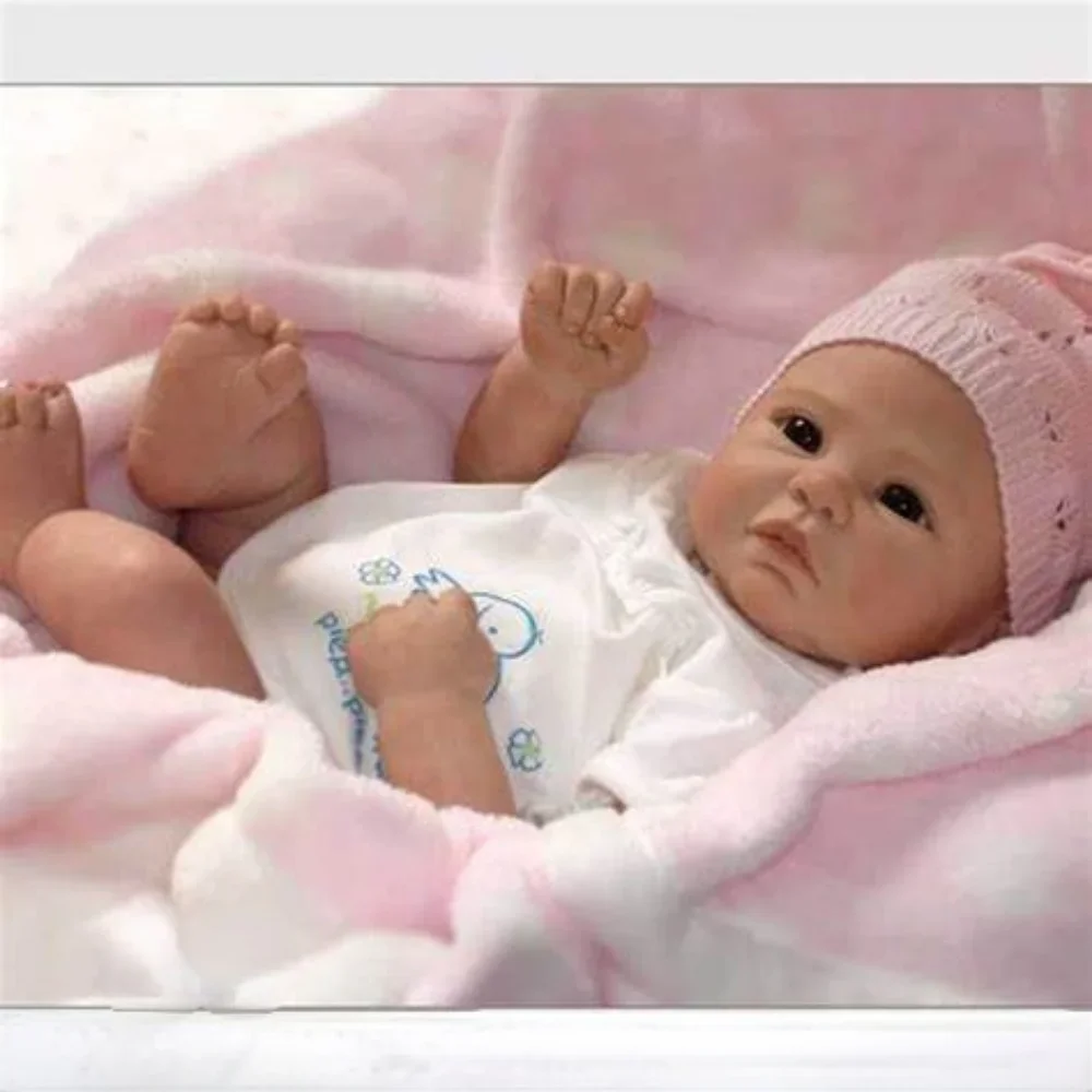17inch Reborn Doll Kit Lana Soft Touch Fresh Color Unfinished Unpainted Doll Parts with Body Bebe Reborn Kit