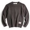 Maden Work Attire Retro Round Neck Thickened Autumn And Winter Sweater Amekaji Loose Knit Men's Clothing 5