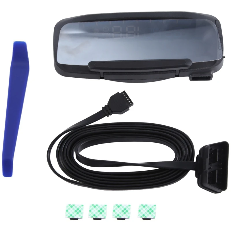 

Car Head-Up Display Car HUD Universal OBD2 GPS Speedometer Odometer As Shown Easy To Use