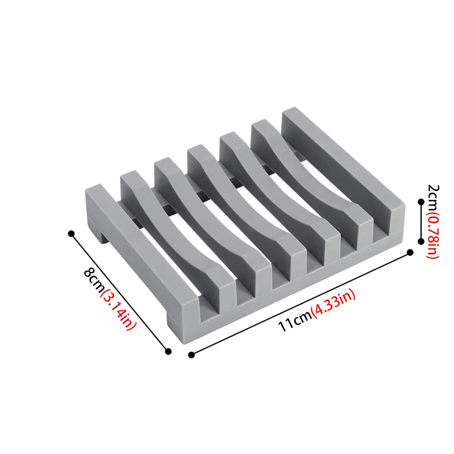 2 Porte-savons En Silicone, Porte-savons De Salle De Bain, Porte-savons