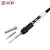JCD 80W Digital Electric Soldering Iron Kit Adjustable Temperature 110V 220V Welding Tool Ceramic Heater Soldering Tips Rework 6