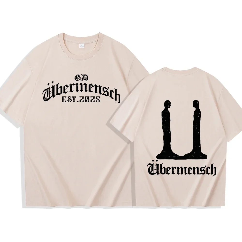 Gdragon-Ubermensch 2025 T-shirt Man Women Harajuku O-neck
